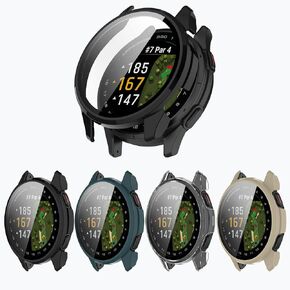 4-Pack Approach S50 Screen Protector Case Compatible with Garmin Approach S50 Smartwatch, Ultra-Thin Scratch Resistant Cover with Tempered Glass for Women Men in Kuwait