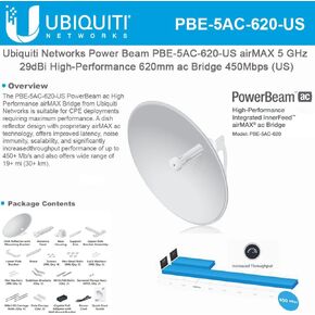 UBIQUITI NETWORKS PBE-5AC-620 US Ubiquiti PBE-5AC-620 US Version, PowerBeam AC 5GHz 29dBi 620mm 4 ubiquiti_networks_pbe_5ac_620_us_pbe_5ac_620_powerbeam_ac_high in Kuwait