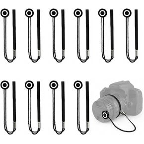 Aprince 10 Pcs Lens Cap Leash Lens Cap Keeper with Elastic String in Saudi Arabia
