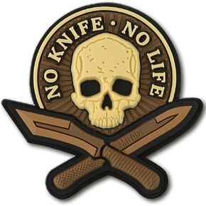 M-Tac Morale Patches No Knife No Life PVC 3D Military Tactical in Kuwait