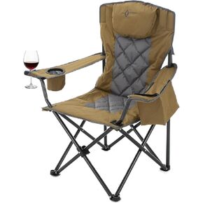 ARROWHEAD OUTDOOR Portable Deluxe Folding Camp Quad Chair, Headrest in Kuwait