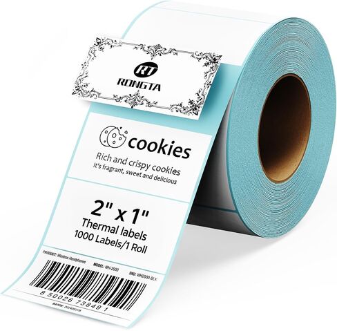 2" x 1" Direct Thermal Labels, Adhesive Stickers, Roll of 1000 Labels in Saudi Arabia