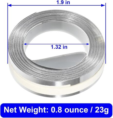 Aluminum 3D Manual Embossing Label Tape Compatible with DYMO Label Makers M1011/M11, Self Adhesive, 1/2'' x 12ft (2Pack) in Kuwait