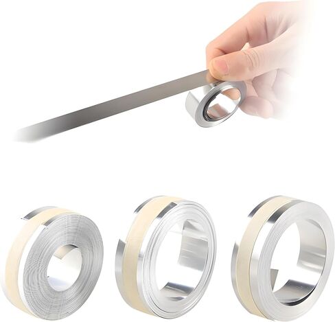 Aluminum 3D Manual Embossing Label Tape Compatible with DYMO Label Makers M1011/M11, Self Adhesive, 1/2'' x 12ft (2Pack) in Kuwait