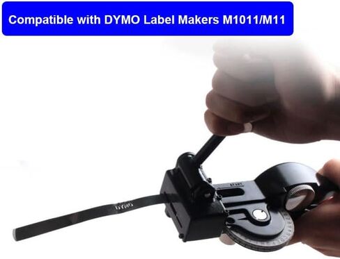 Aluminum 3D Manual Embossing Label Tape Compatible with DYMO Label Makers M1011/M11, Self Adhesive, 1/2'' x 12ft (2Pack) in Kuwait