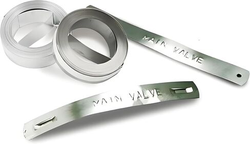 Aluminum 3D Manual Embossing Label Tape Compatible with DYMO Label Makers M1011/M11, Self Adhesive, 1/2'' x 12ft (2Pack) in Kuwait