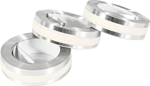 Aluminum 3D Manual Embossing Label Tape Compatible with DYMO Label Makers M1011/M11, Self Adhesive, 1/2'' x 12ft (2Pack) in Kuwait