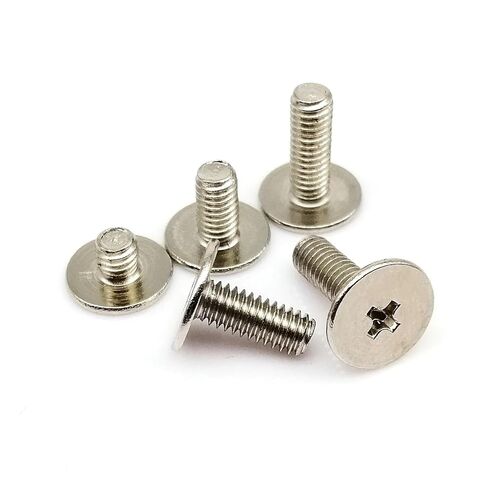 10pcs M3 M4 Ultrathin Thin Flat Extra Size Big Large Head Bolt Screw for Laptop Notebook Fix Repair Computer Metal Screws (Color : 5mm, Size : M4 dk 10mm) in Kuwait