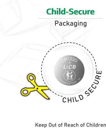 LiCB 10 Pack CR1220 3V Lithium Battery CR 1220 in Kuwait