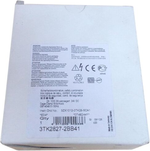 SMOCONE Expedited 3TK2827-2BB41 New and Sealed in Box 3TK28272BB41 1 Year Warranty in Kuwait