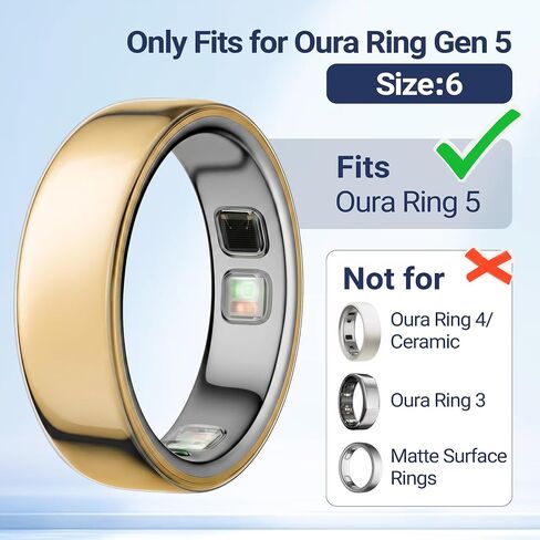 Clear Protective Cover Compatible with Ou-ra Ring Gen 5 Size 6 in Kuwait