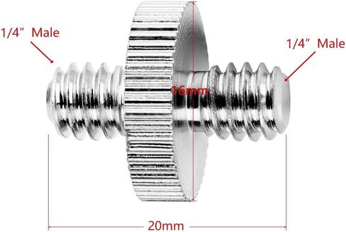 Anwenk 1/4 to 3/8 Screw Adapter Converter Threaded Screws Adapter Spigot Screw Mount Set for Camera Tripod Monopod Ballhead Flash Light Stand Shoulder Rig in Kuwait