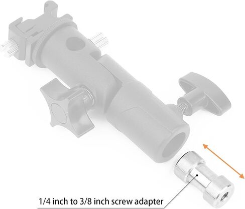 Anwenk 1/4 to 3/8 Screw Adapter Converter Threaded Screws Adapter Spigot Screw Mount Set for Camera Tripod Monopod Ballhead Flash Light Stand Shoulder Rig in Kuwait