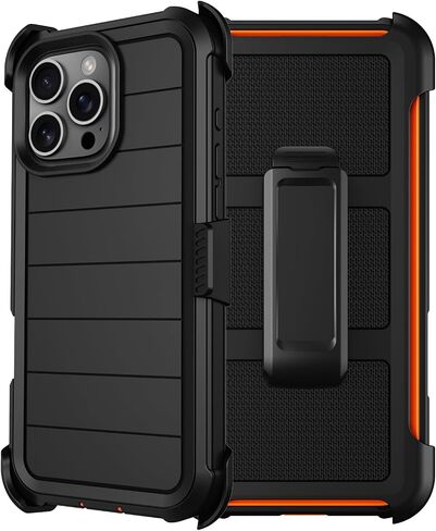 for iPhone 16 Pro Max Case with Belt Clip Holster Screen Protectors in Saudi Arabia