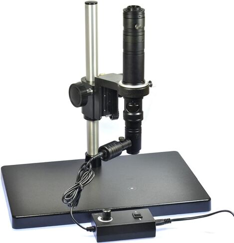 Microscope 1000X Inspection Zoom Monocular C-Mount Lens + Coaxial Light + Stereo Stand Compatible with PCB SMD Industrial Microscope Camera in Saudi Arabia