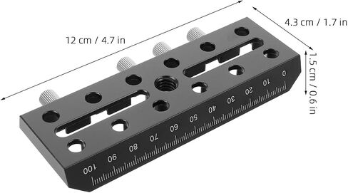 Telescope Dovetail Plate Mount Aluminum Alloy 120mm Universal Fit in Kuwait