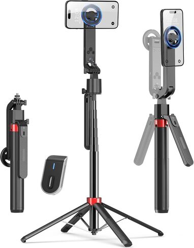 PlusAcc Magnetic Tripod for iPhone with Rechargeable Remote, 69" in Saudi Arabia