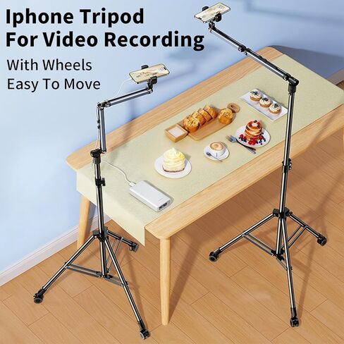 iPhone Tripod with Wheels, Rolling Phone Tripod Stand,72in Tall Cell Tripod in Saudi Arabia