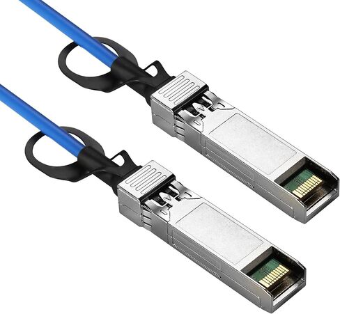 10G SFP+ DAC Cable, SFP Direct Attach Copper Passive Cable Compatible with Ubiquiti, Blue Color 10GbE SFP Twinax Cable 0.5-Meter(1.6ft), for Ubiquiti,Cisco,Mikrotik,Netgear,Supermicro in Kuwait