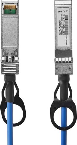 10G SFP+ DAC Cable, SFP Direct Attach Copper Passive Cable Compatible with Ubiquiti, Blue Color 10GbE SFP Twinax Cable 0.5-Meter(1.6ft), for Ubiquiti,Cisco,Mikrotik,Netgear,Supermicro in Kuwait