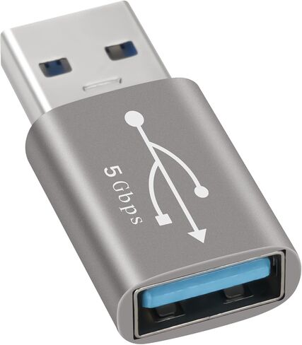 USB 3.0 Adapter, USB A Male to Female Connector Converter Extender, Support Charge & Data Sync for PC, Laptop, Mouse, Keyboard, USB A Charger in Kuwait