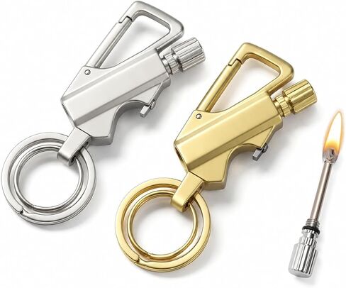 2 Pack Permanent Match Lighter, Keychain Fire Starter with Bottle Opener in Saudi Arabia