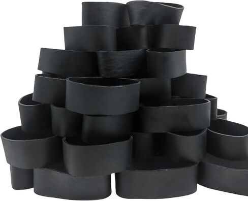Thick Rubber Bands Heavy Duty - Black Wide Strong Elastic Industrial Tactical Rubber Bands with UV Heat Cold Resistant for Survival Camping (#92) in Kuwait