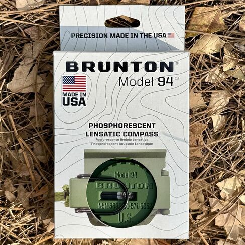 Brunton Deluxe Tactical Field Navigator Bundle – Model 94 Military Lensatic Compass (Made in USA) + Lite Tech 8x22 Monocular + Quick-Reference Navigation Card Set + Map Multi-Tool in Kuwait