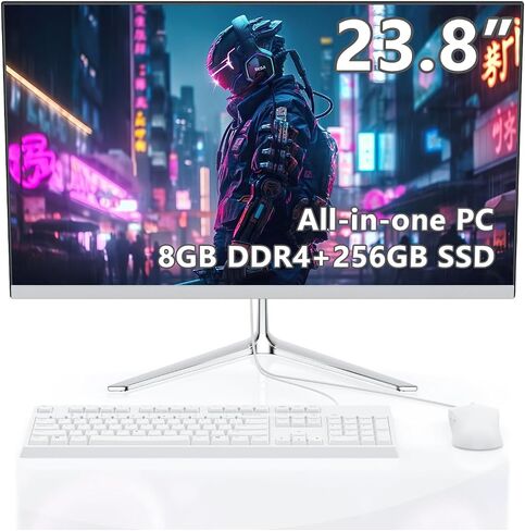 All-in-One Desktop Computer for Home Office,Intel Quad-Core N5095 Processor,16GB RAM, 512GB SSD, WiFi 6, Bluetooth 5.2, Windows 11 Pro,Home PC, Wired KB & Mouse,w/Accessories (N5095-16+512) in Kuwait