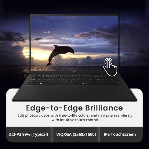 LG Gram 17" WQXGA Touch Business Copilot+ PC Laptop, Intel Ultra 7 258V, 32GB RAM, 2TB Storage(1TB SSD+1TB Dock), Long Battery, 3.22lbs Ultra Light, Dual Thunderbolt 4,Wi-Fi 7, Win 11 Pro, Black in Kuwait
