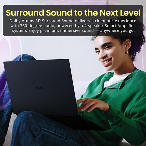 LG Gram 17" WQXGA Touch Business Copilot+ PC Laptop, Intel Ultra 7 258V, 32GB RAM, 2TB Storage(1TB SSD+1TB Dock), Long Battery, 3.22lbs Ultra Light, Dual Thunderbolt 4,Wi-Fi 7, Win 11 Pro, Black in Kuwait