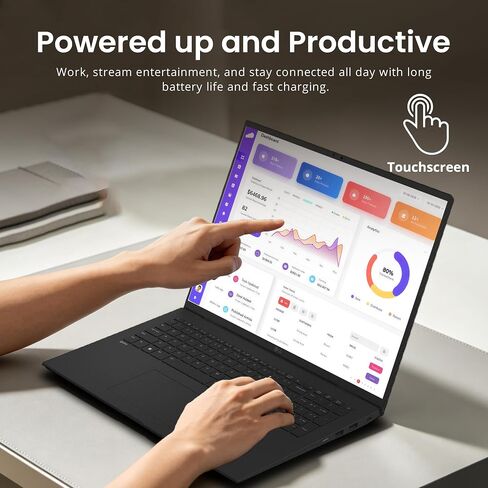 LG Gram 17" WQXGA Touch Business Copilot+ PC Laptop, Intel Ultra 7 258V, 32GB RAM, 2TB Storage(1TB SSD+1TB Dock), Long Battery, 3.22lbs Ultra Light, Dual Thunderbolt 4,Wi-Fi 7, Win 11 Pro, Black in Kuwait