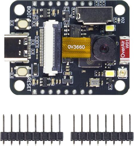 ESP32-S3 CAM Dev Kit, 8MB PSRAM + 8MB Flash, Integrated USB-C Uploader, Onboard Antenna, OV3660, WiFi+Bluetooth AI Camera Module, ESP32 S3 Camera Pre-soldered with Header in Kuwait