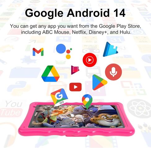BYYBUO Tablet, 10.1 inch Android 14 Tablets, 8GB RAM 32GB ROM in Saudi Arabia