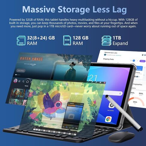 2026 Android Tablet with Keyboard, 11 inch Android 16 Tablet in Kuwait
