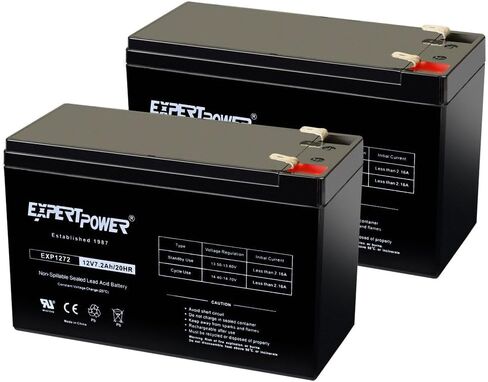 ExpertPower EXP1272-12V 7.2Ah Battery for UPS with F2 Terminals, SLA in Kuwait