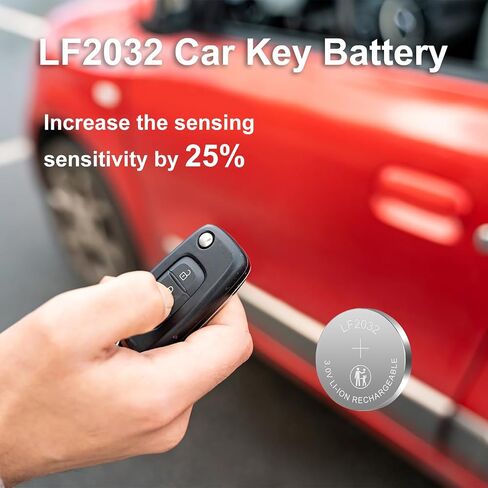 LF2032 Rechargeable Batteries Replace CR2032 3V Lithium-ion Coin Battery with Charger(10 Pack) in Kuwait