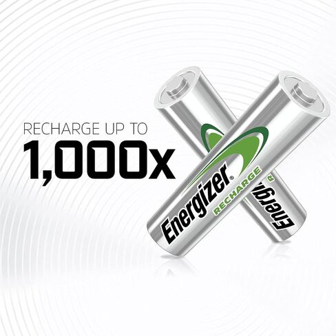 Energizer Rechargeable AA Batteries, Recharge Universal AA Battery Pre-Charged, 4 Count in Kuwait