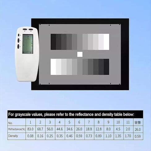 Color Calibration Test Card, Color Calibration Test Chart | 11 Phase Standard Grayscale Test, Improve Image Clarity and Contrast, Size 240 X 180mm for Digital Photo and Video in Kuwait