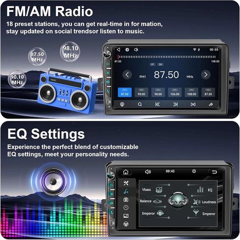 9 inch Touchscreen Car Radio Stereo with Wireless Carplay Android Auto Navi Volume Knob for Toyota Sienna 2004 2005 2006 2007 2008 2009 2010 in Saudi Arabia
