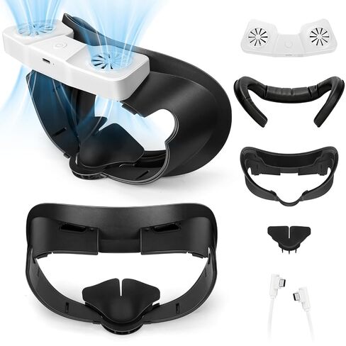 Hurra Face Cover Pad with Cooling Fan for Meta Quest 3 in Kuwait