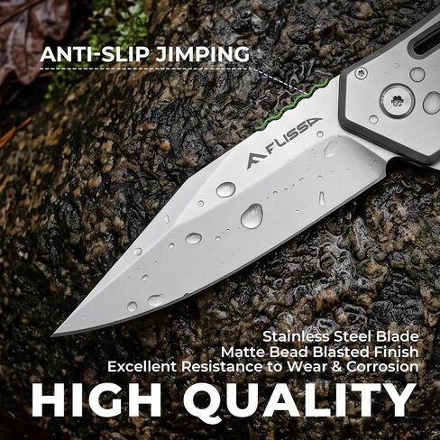FLISSA Pocket Knife with 3.5" Blade, All Stainless Steel Construction in Kuwait