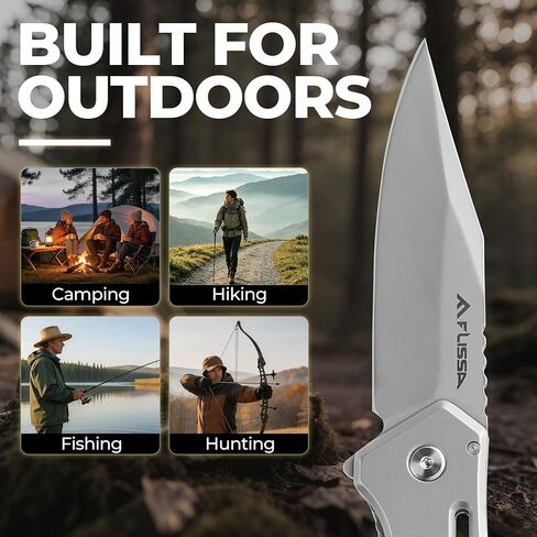 FLISSA Pocket Knife with 3.5" Blade, All Stainless Steel Construction in Kuwait