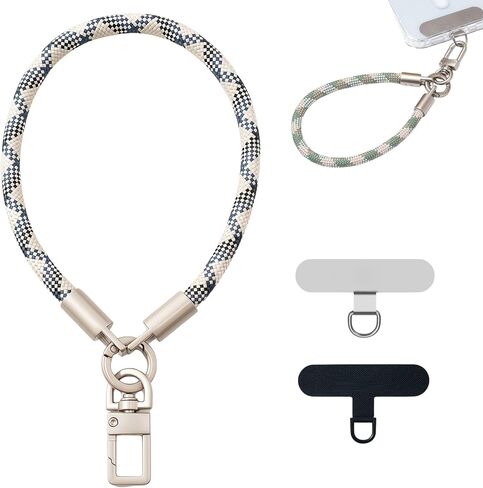 KIMAGIC Korean Dopamine Phone Wrist Strap - Handmade Thickened Phone Lanyard, Anti-Drop Hands-Free Charm in Kuwait