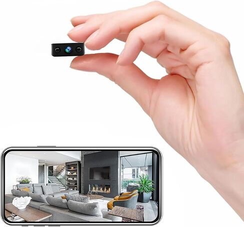 Tiny HD Camera Only 0.5 Inch 2026 Upgraded Mini WiFi Security Small Indoor 1080P Micro Home Nanny Cam with Cloud & SD Storage,Wide Angle,Night Vision,Can No Need WiFi Cams Wireless Cameras for House in Saudi Arabia