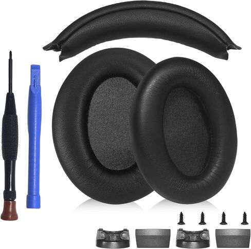 Aiivioll Replacement Kit for Sony WH-1000XM3 (WH1000XM3) Ear Pads & Headband | Over-Ear Headphone Repair/Refresh Parts （Black） in Saudi Arabia