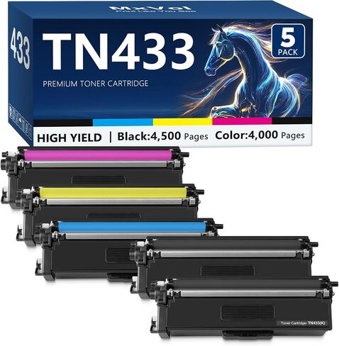 TN433 Toner Cartridge Set Replacement for Brother TN-433 TN431 MFC-L8900CDW in Kuwait