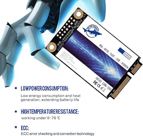 Dogfish SSD Msata 128GB Internal Solid State Drive Mini Sata Disk Drive High Performance Hard Drive for Desktop Laptop Notebook (MSATA, 128GB) in Kuwait