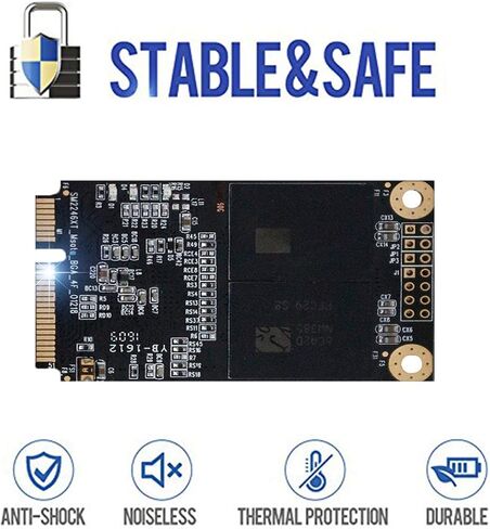 Dogfish SSD Msata 128GB Internal Solid State Drive Mini Sata Disk Drive High Performance Hard Drive for Desktop Laptop Notebook (MSATA, 128GB) in Kuwait