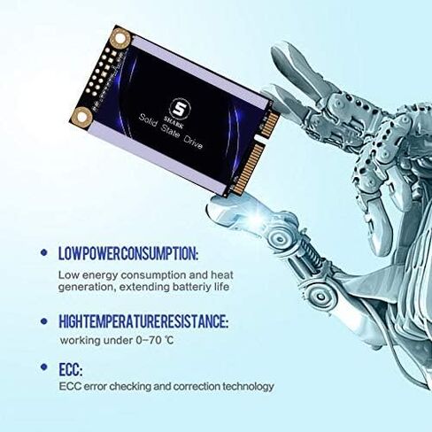 SSD MSATA 64GB Shark Speed Internal Solid State Drive High Performance Hard Drive for Desktop Laptop SATA III 6Gb/s Includes SSD (64GB, MSATA) in Kuwait